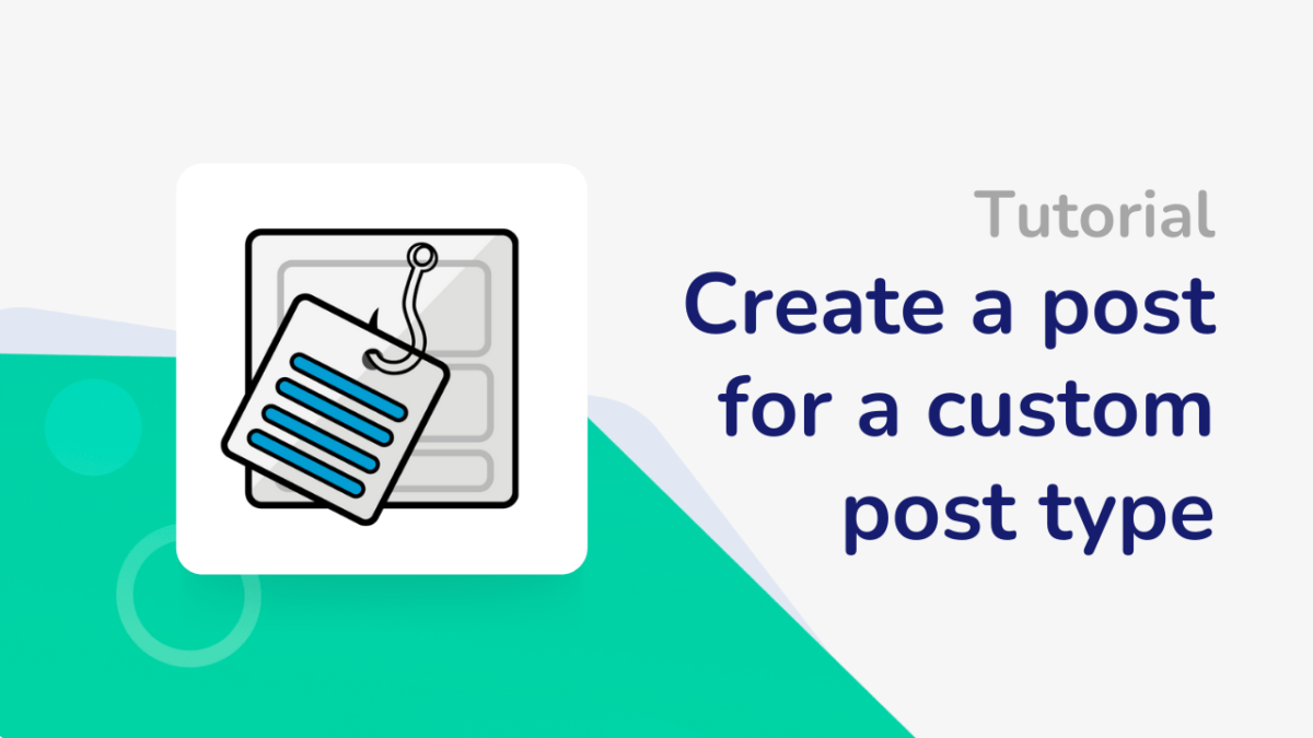 The featured blog post thumbnail about how to create a post for a custom post type